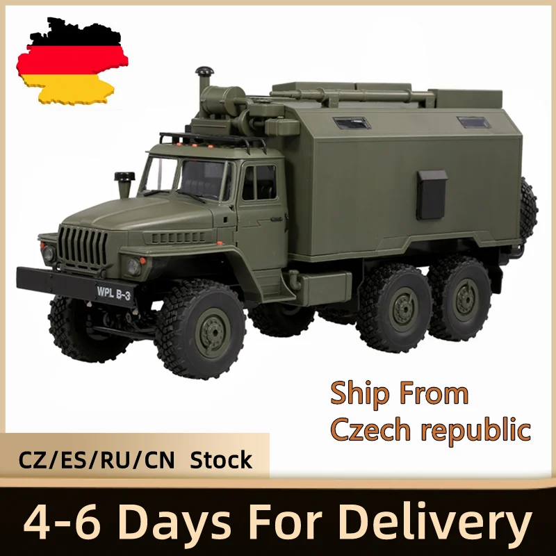 WPL B-36 1:16 RC Гусеничный военный командный Автомобиль 2 4G 6WD армейские машинки