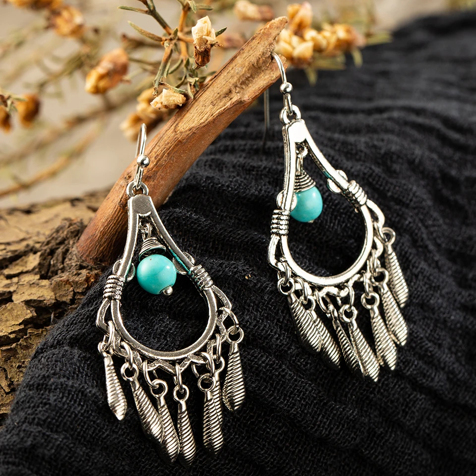 Модные большие серьги 2019 серебряные кисточки большой Бохо длинные висячие для