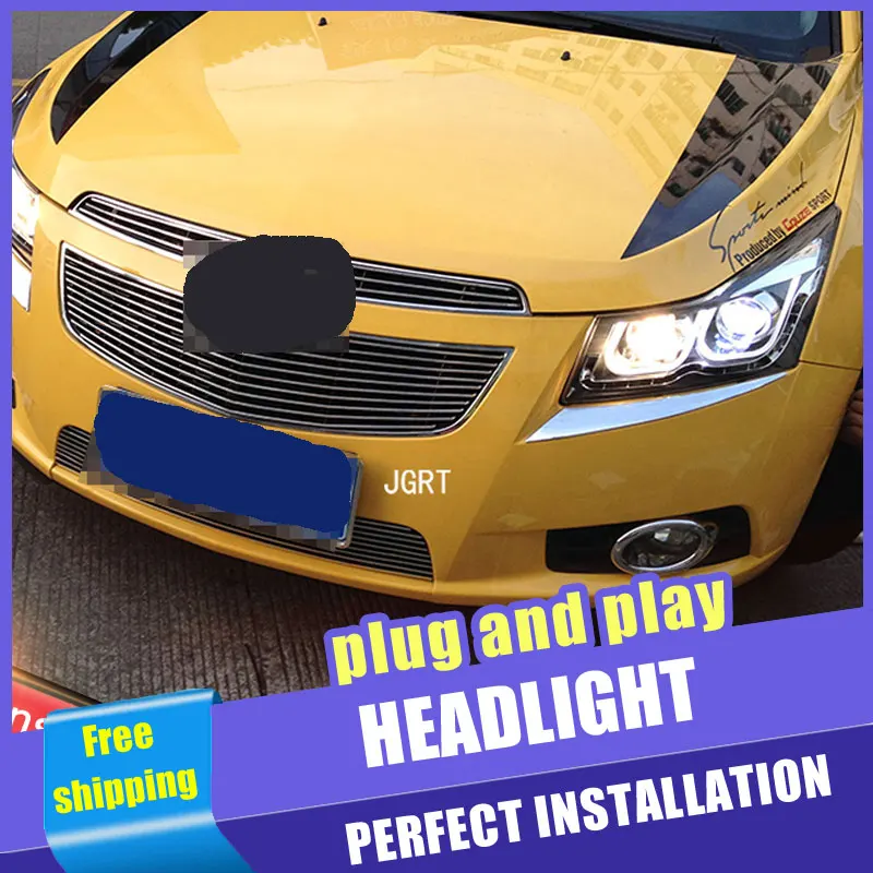 Автомобильные светодиодсветодиодный фары для Chevrolet Cruze 2010 2014 светодиодные DRL