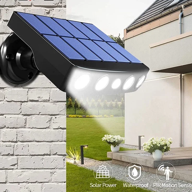 

Solar light Powered Led Wall Light Outdoor Motion Sensor Waterproof IP65 Lighting for Garden Path Garage Yard Street Lamps