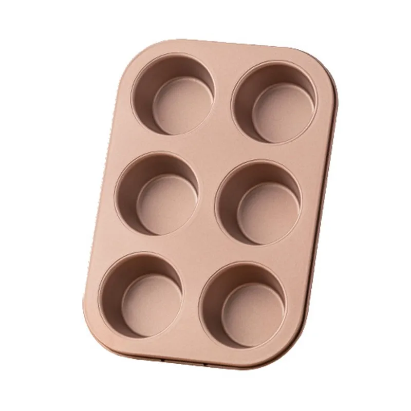 

JO LIFE 6/12/24Holes Cupcake Baking Tray And 125pcs Paper Cups Muffin Mold Non Stick Carbon Steel Trays