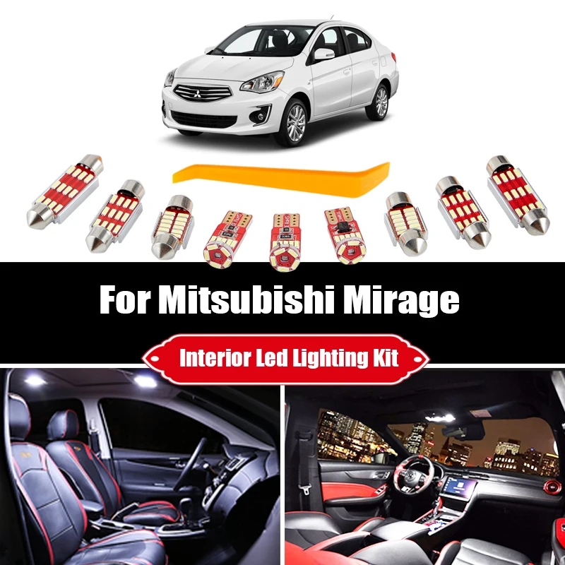 Для Mitsubishi Mirage 1989-2020 Canbus автомобиль светодиодный интерьер купольная карта