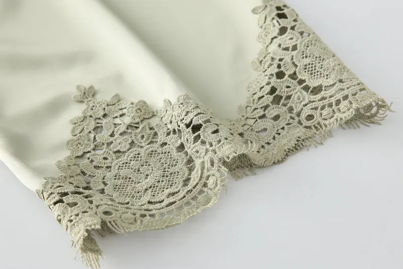 Matt Satin Lace Robe Gown Bridesmaid Robes Kimono Bride Robe Bridal Robe Women Wedding Bridal Robes Green