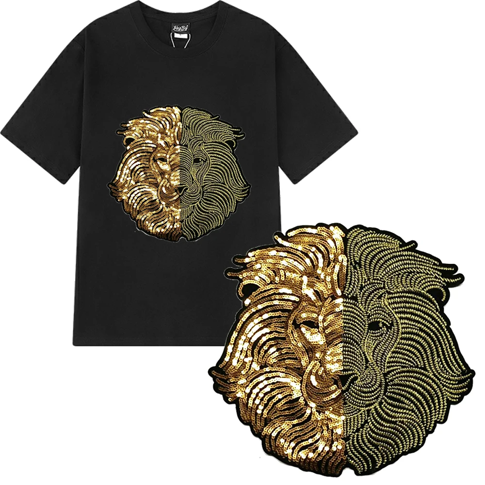 

large embroidery big lion patches for clothing DO-3165
