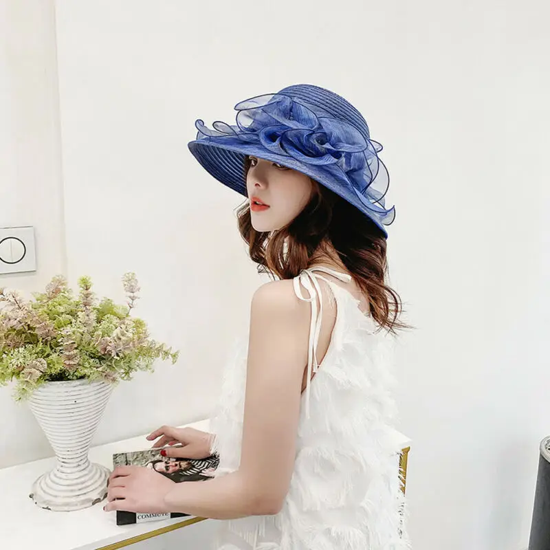 Женская Леди Кентукки Дерби церковная Свадебная шляпка широкая шляпа |