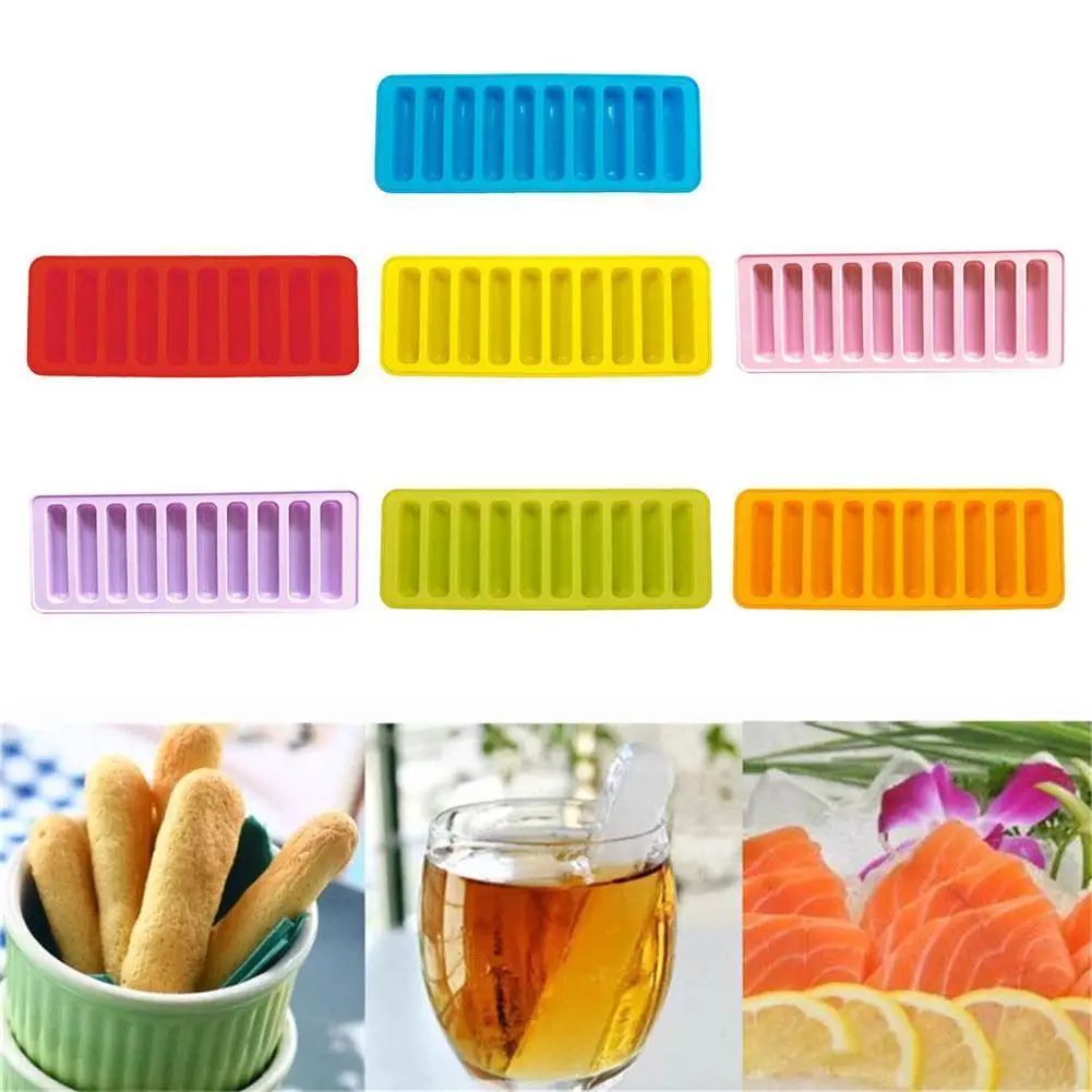 

1PC Summer Silicone Ice Cube Tray Mold Fits For Water Bottle Ice Cream Pudding Mold Maker Bar Kitchen Tool