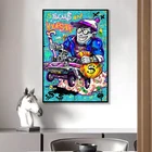 Картина на холсте с надписью Make Money Never Sleep Boy