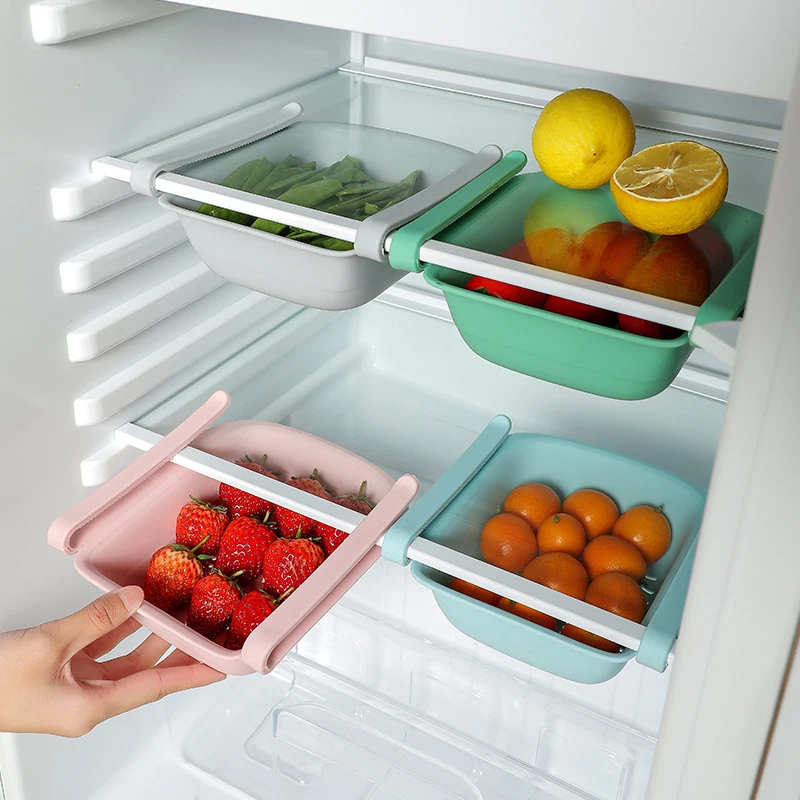 

Refrigerator Draw Compartment Frigerator Drawer Organizer Transparent Fridge Storage Bin Containers For Pantry Freezer Kithchen