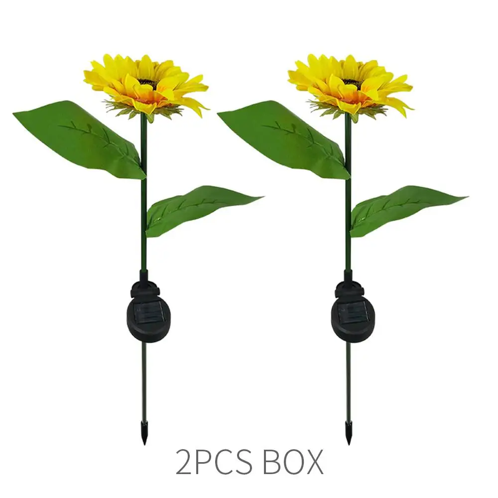 Солнечный ландшафтный светильник s 66*15 см теплый солнечный с подсолнечником на