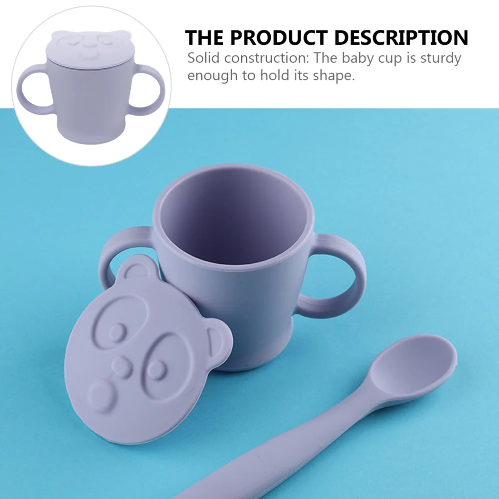 

1Pc Baby Learning Drinking Cup Infants Silicone Training Water Cups with Handles