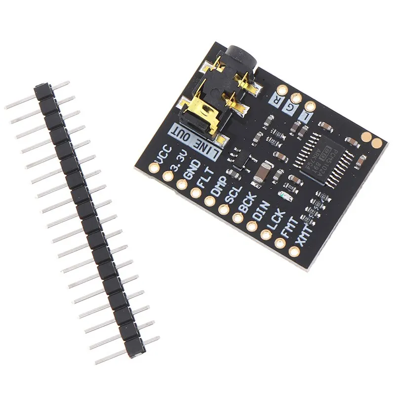 PCM5102A DAC I2S Interface Decoder Board 192KHz 24bit Stereo Jack Digital Audio Player Phat Format Module for Raspberry Pin | Компьютеры и