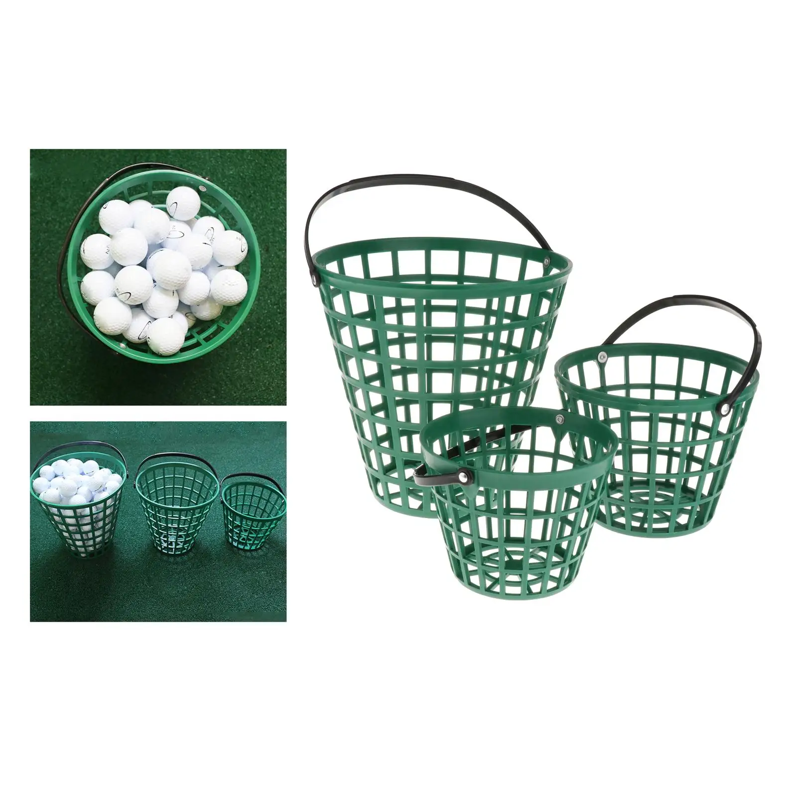 

Sturdy Lightweight Golf Ball Basket Plastic Carrying Bucket Carrier Container