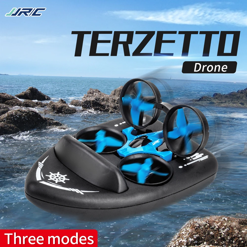 Модернизированный H36 JJRC H36F Terzetto 1/20 2 4G 3 в 1 Радиоуправляемый Летающий Дрон Land Driving