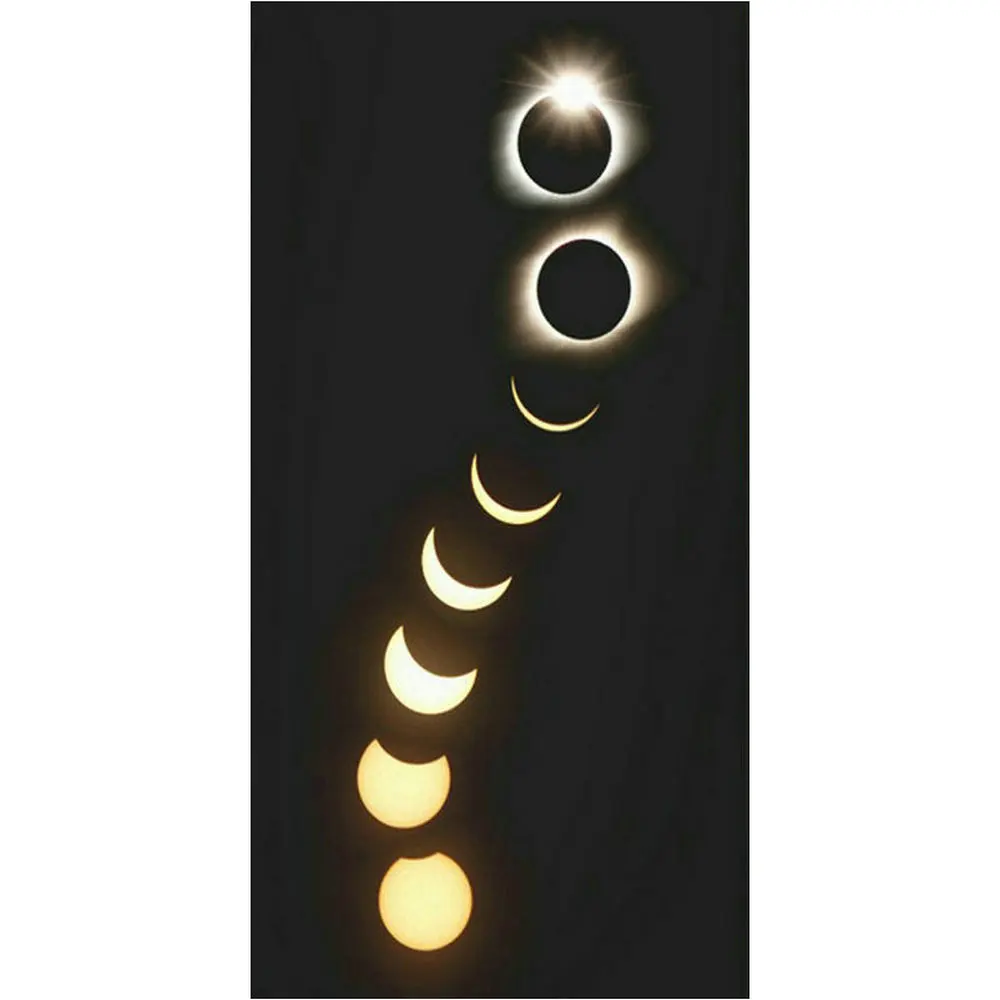 

Вышивка 5d, алмазная живопись, узор лунного затмения, полноразмерная/круглая мозаика с пейзажем, искусство бриллиантов