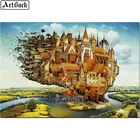 5d diy алмазная живопись, небесный городской дом, полная фотокартина из смолы, ручная работа, подарок 40x60 см