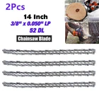 2 предмета в комплекте 14 дюймов Сталь бензопила цепь для пилы 52 Шаг 38 ссылки цепная пила Лезвие Замена для газонокосилки Китай пила для ремонта