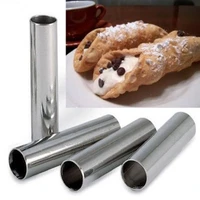 alluminum cannoli forms 4 tubespacks cannolo straight tube does not stickanode croissant danish bread14 5cm x2 5cm