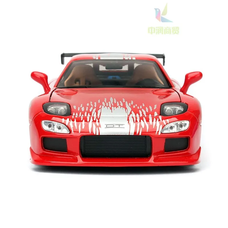 Автомобиль игрушечный JADA 1:24 Mazda RX7 литой автомобиль из сплава Игрушечная модель