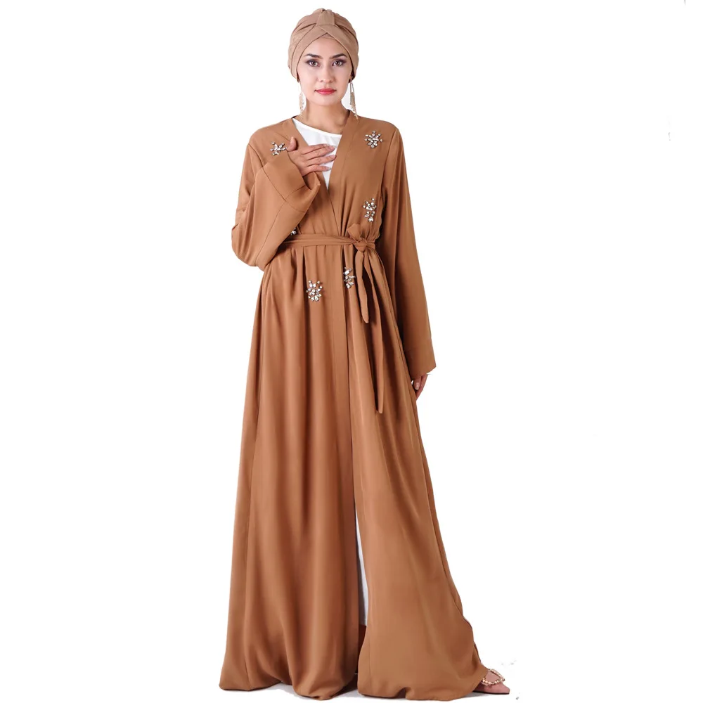 Мусульманская абайя женское платье jilbab Исламская одежда турецкое пальто niqab