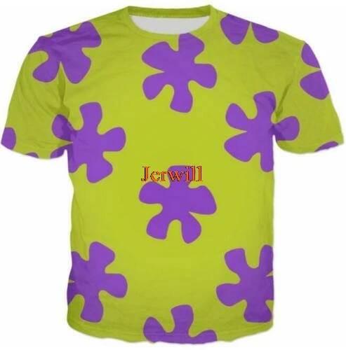 

New Fashion WomenMen's Cartoon Star 3D Print Short Sleeve Casual Graphic Tee