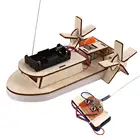 Деревянная игрушечная лодка с дистанционным управлением для студенческого научного производства