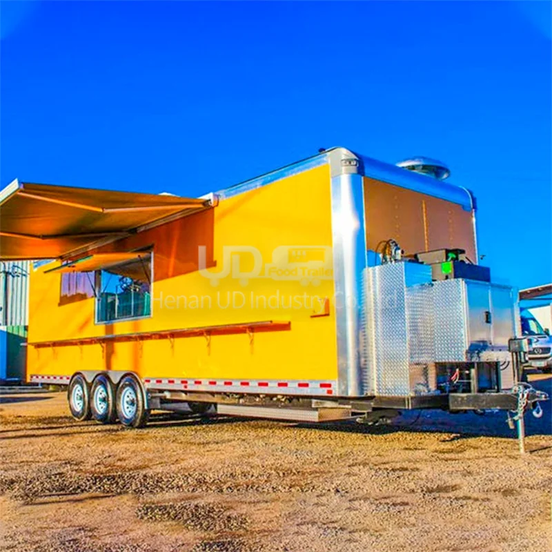 

Custom Size Concession Mobile Trailers Catering Truck Ice Cream Cart Coffee Juice Van Mobile Kitchen Food Truck for Sale