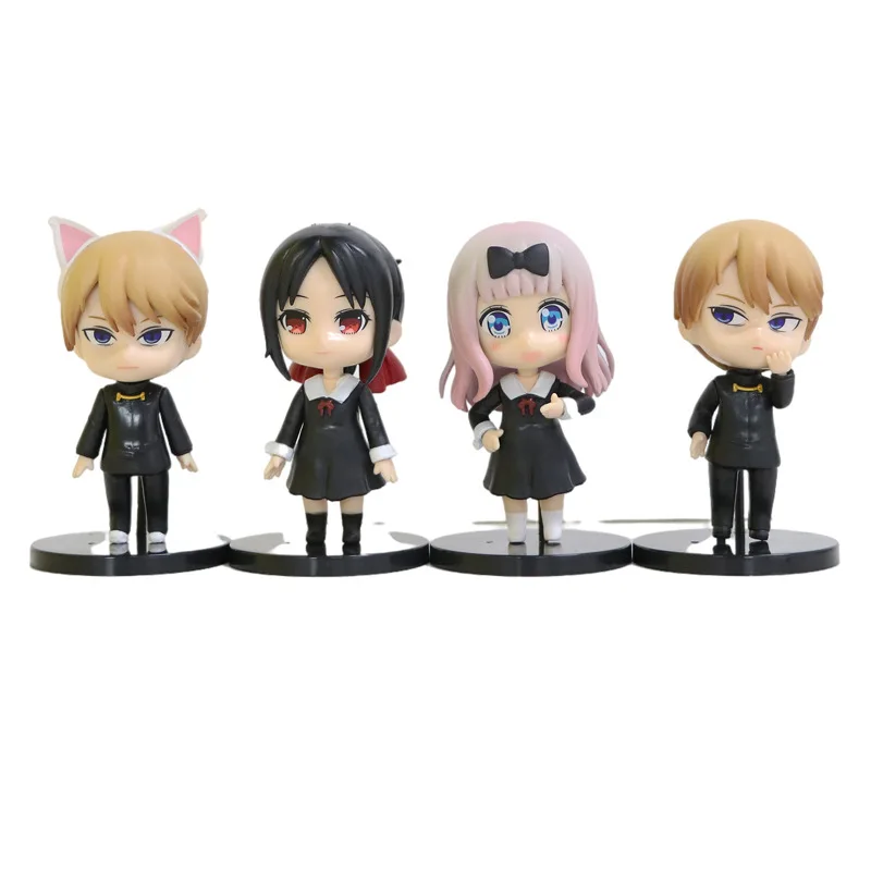 

Фигурки героев аниме Kaguya-sama: Love Is War, 4 шт., ПВХ Фигурки Shinomiya Kaguya Fujiwara Chika Ishigami Yuu Shirogane Miyuki