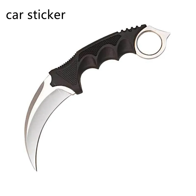 

13cm X 8cm for CSGO Skin Claw Knife Car Stickers and Decals DIY Anime Personality Decor Suitable for VAN RV SUV