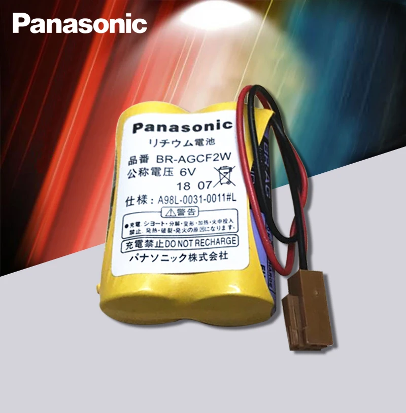 Panasonic оригинальный 2 шт./лот BR-AGCF2W литиевые 6В 2200 мАч батареи PLC с коричневыми