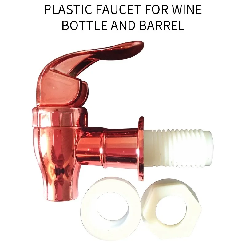

2pc Glass Wine Bottle Faucet Jar Wine Barrel Water Tank Faucet With Filter Wine Valve Water Dispenser