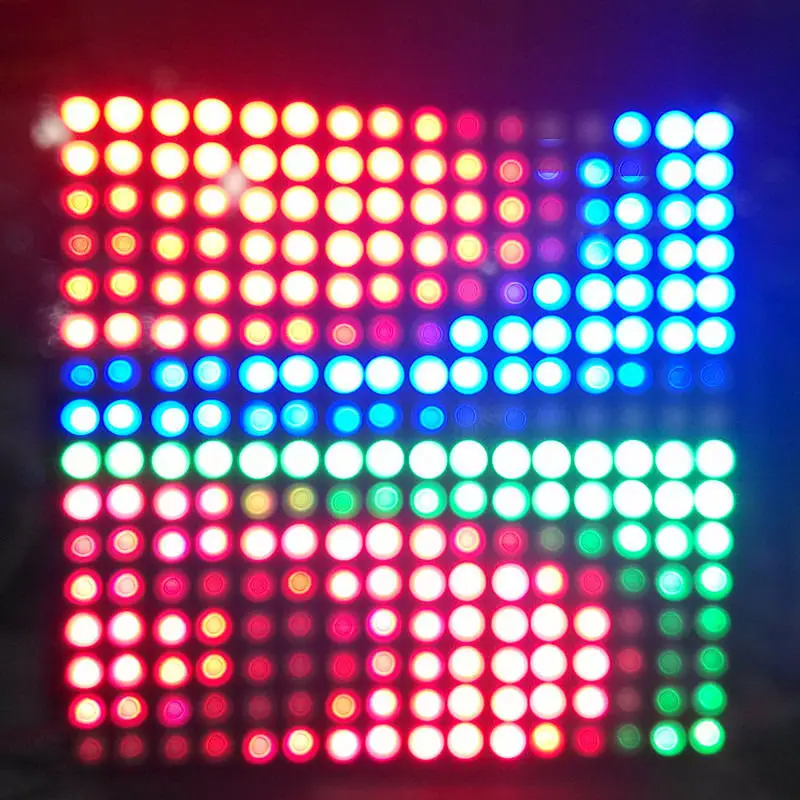 WS2812B светодиодный теплоотвод WS2811 IC 16X16 rgb модуль пиксель цифровой индивидуальный