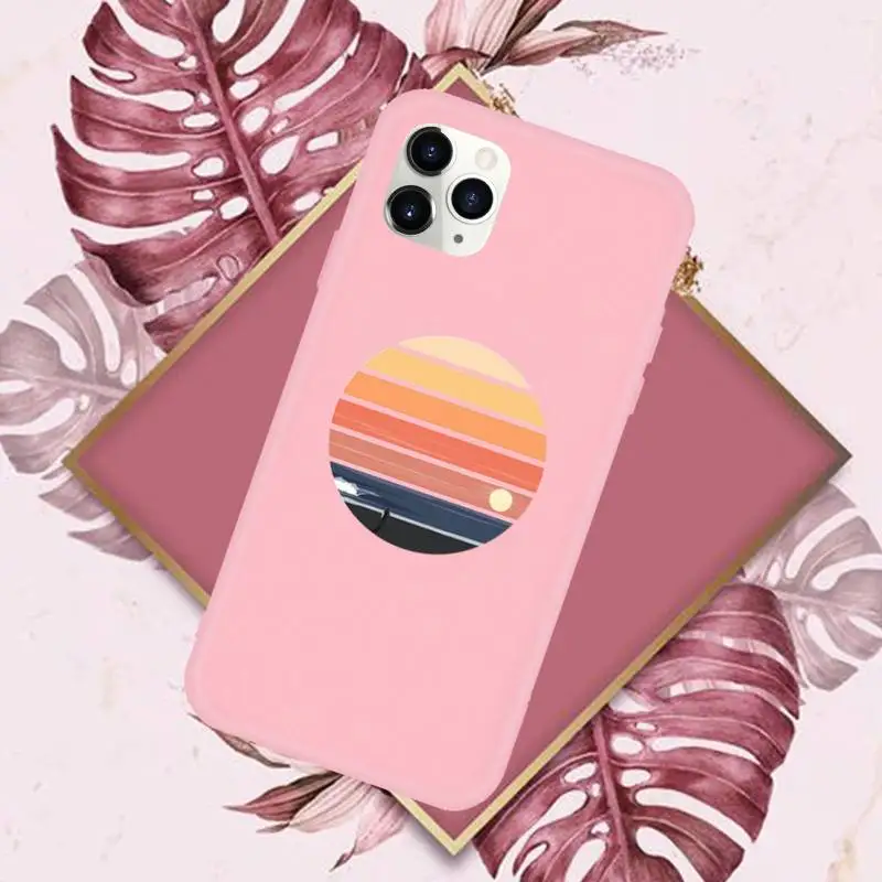 

Hot Sea wave surf summer surfing ocean Phone Case Candy Color for iPhone 11 12 mini pro XS MAX 8 7 6 6S Plus X SE 2020 XR