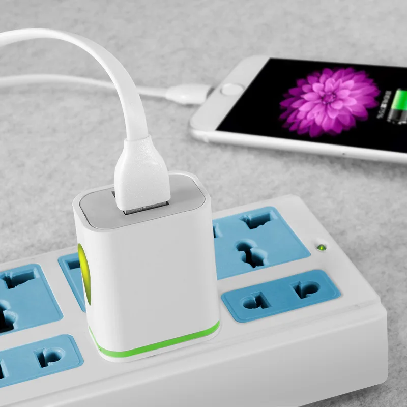 Зарядное устройство FONKEN универсальное с 2 USB-портами 5 В 1 А | Мобильные телефоны и