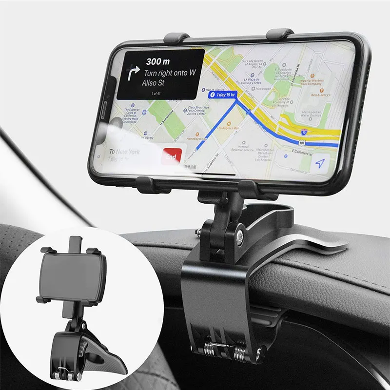 360 Degree Car Phone Holder Universal Smartphone Stand Car Rack Dashboard Support for Auto Grip Mobile Phone Fixed Bracket car cup phone holder