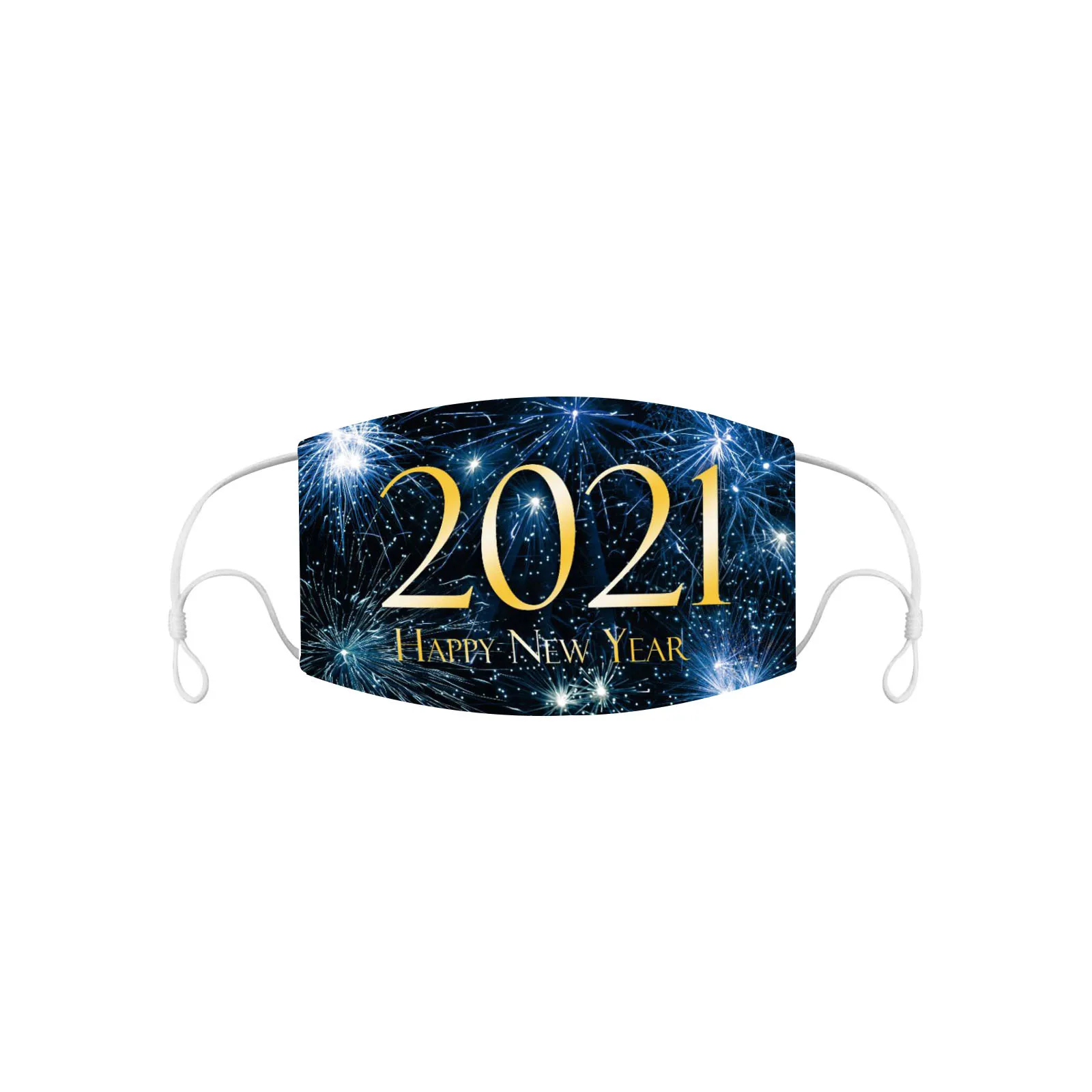 Повязка на голову 2021 Новогодняя моющаяся Пылезащитная модная Маска с принтом для