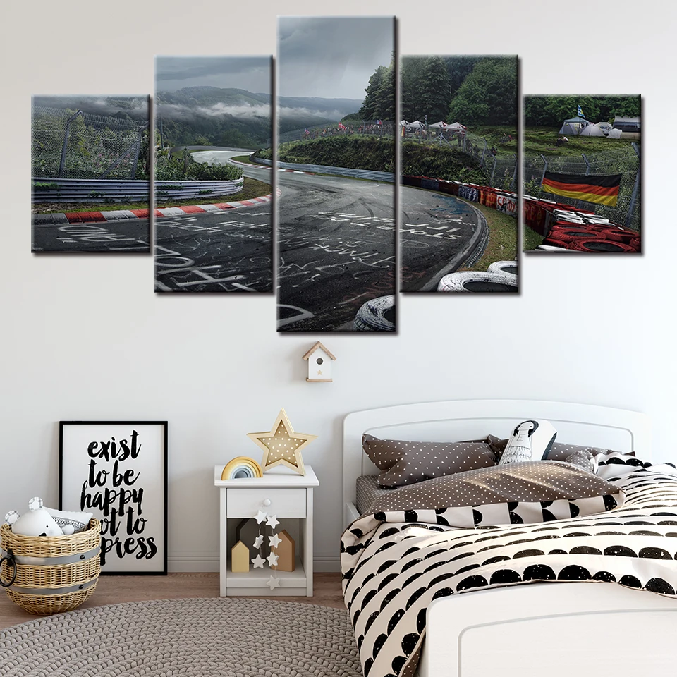 Wall Art современный Декор для дома Популярные модульная 5 шт. Стиль большой плакат