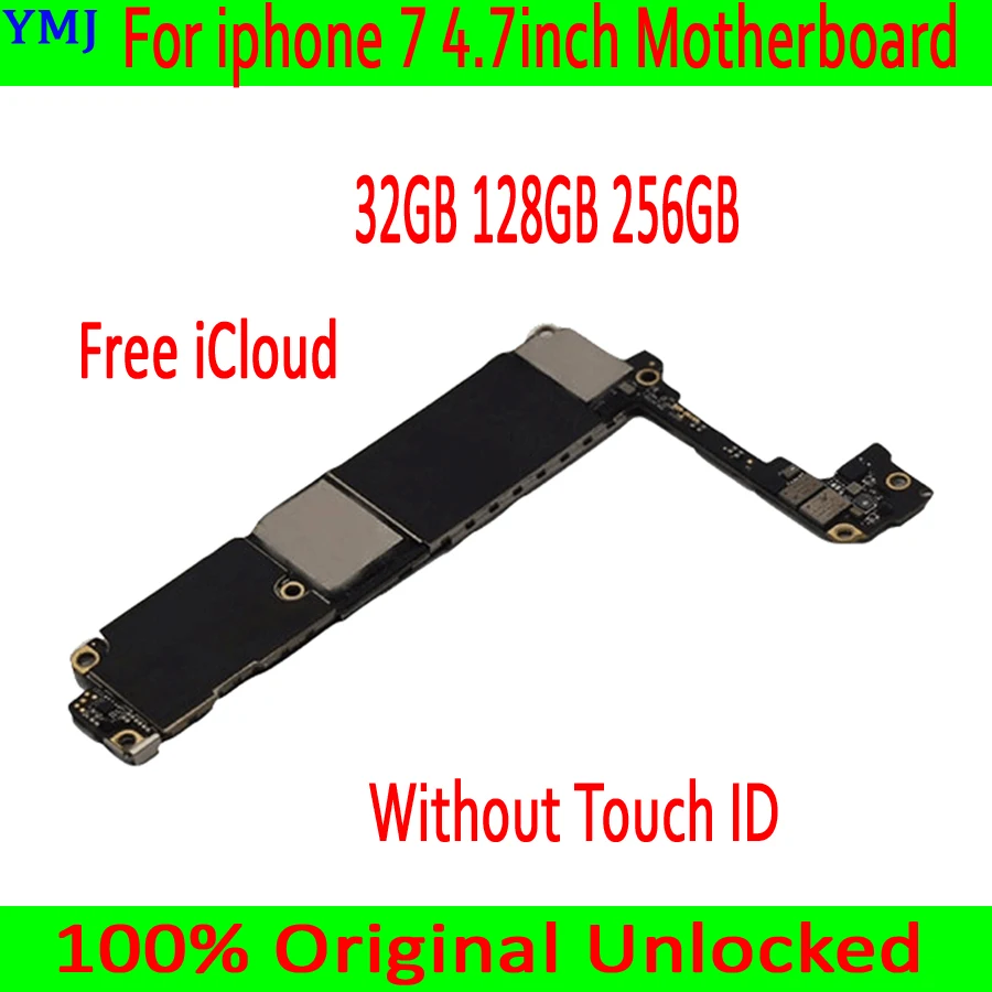 Материнская плата для iphone 7 хорошего качества без Touch ID iCloud 100% Оригинальный