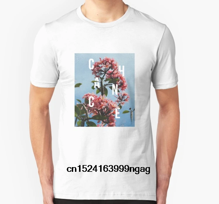 Модная крутая Мужская футболка женская забавная Chance the Rapper-цветочный дизайн с