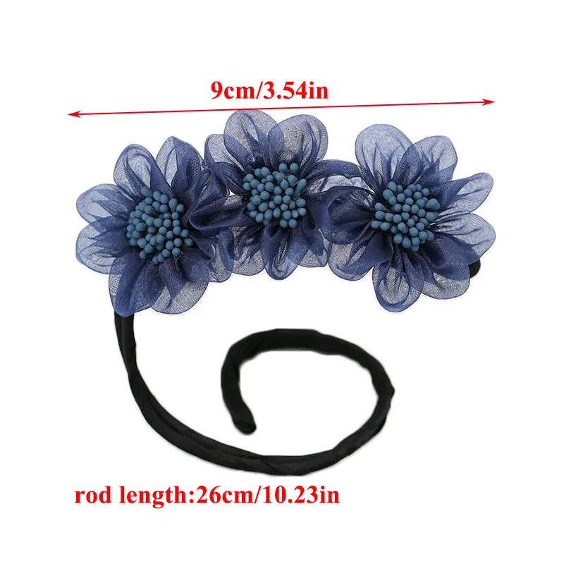 Yarn Ribbon Hair Making Tools Flower Curl Bun Head Band Donut Maker Quick Messy Hairpin Foldable Rope Accessories |