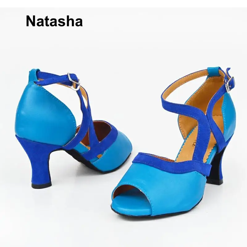 Наташа GB латинские танцевальные туфли кожаные на высоком каблуке | Спорт и