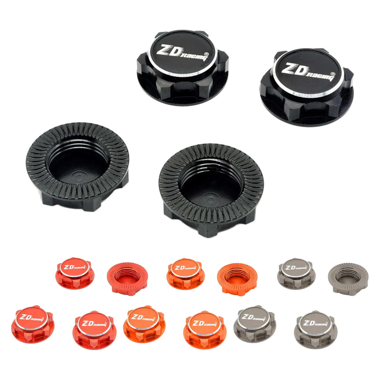 

4x Metal 17mm Hex Wheel Nuts Mount For 1/8 Scale RC Car Truck Accessory