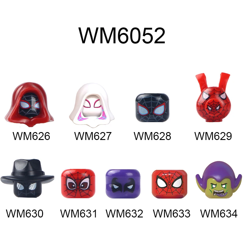 

WM626 WM627 WM628 WM629 WM630 WM631 WM632 WM633 WM634 WM6052 Figures Heads Movie Series Bricks Building Blocks Toys For Kid Gift