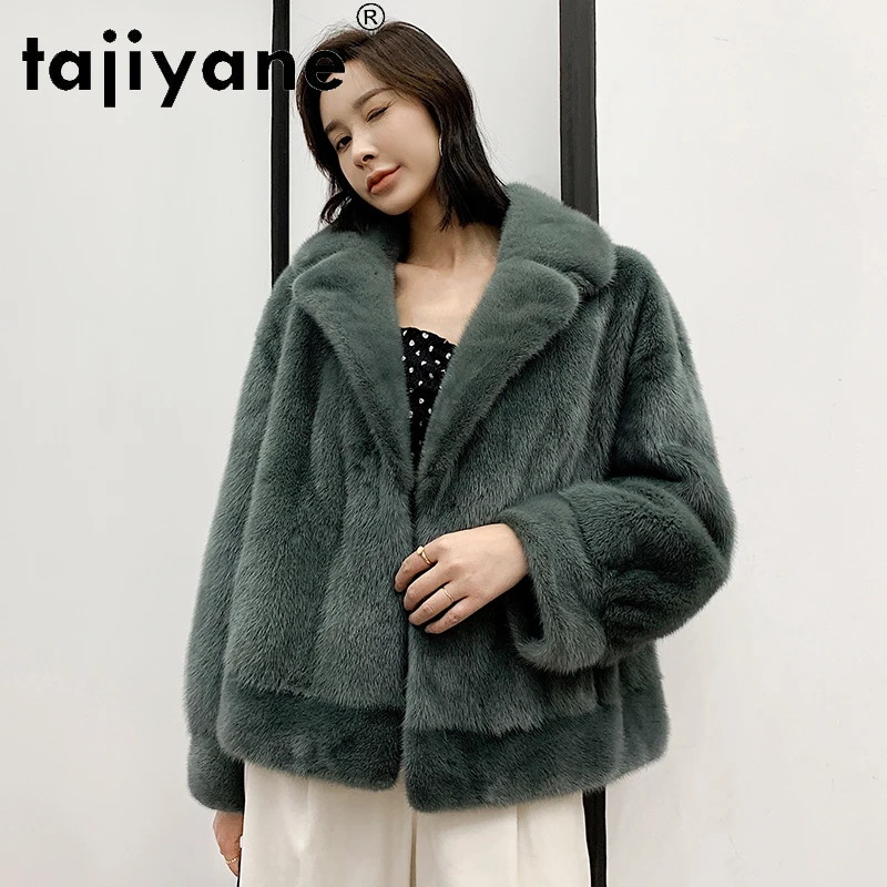 

Tajiyane Winter Coats Women 2020 Real Fur Coat Woman Natural Mink Fur Jackets Female Swan Velvet Clothing Mujeres Abrigos TN463