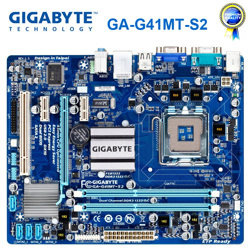 GIGABYTE GA-G41MT-S2 настольная материнская плата G41 Socket LGA 775 для Core 2 DDR3 8G Micro ATX оригинальная восстановленная G41MT-S2 материнская плата