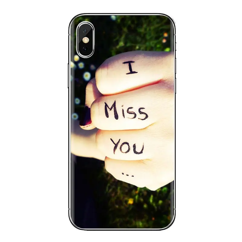 Для samsung Galaxy S2 S3 S4 S5 MINI S6 S7 edge S8 S9 Plus Note 2 3 4 5 8 Coque Fundas I Miss You мобильный обои