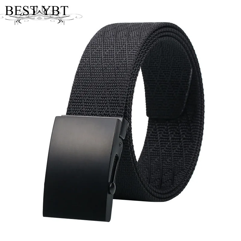 

Best YBT Unisex Nylon Belt Alloy Double Ring Buckle Belt Fashion Army Tactical Casual Cowboy Men And Women New Belt
