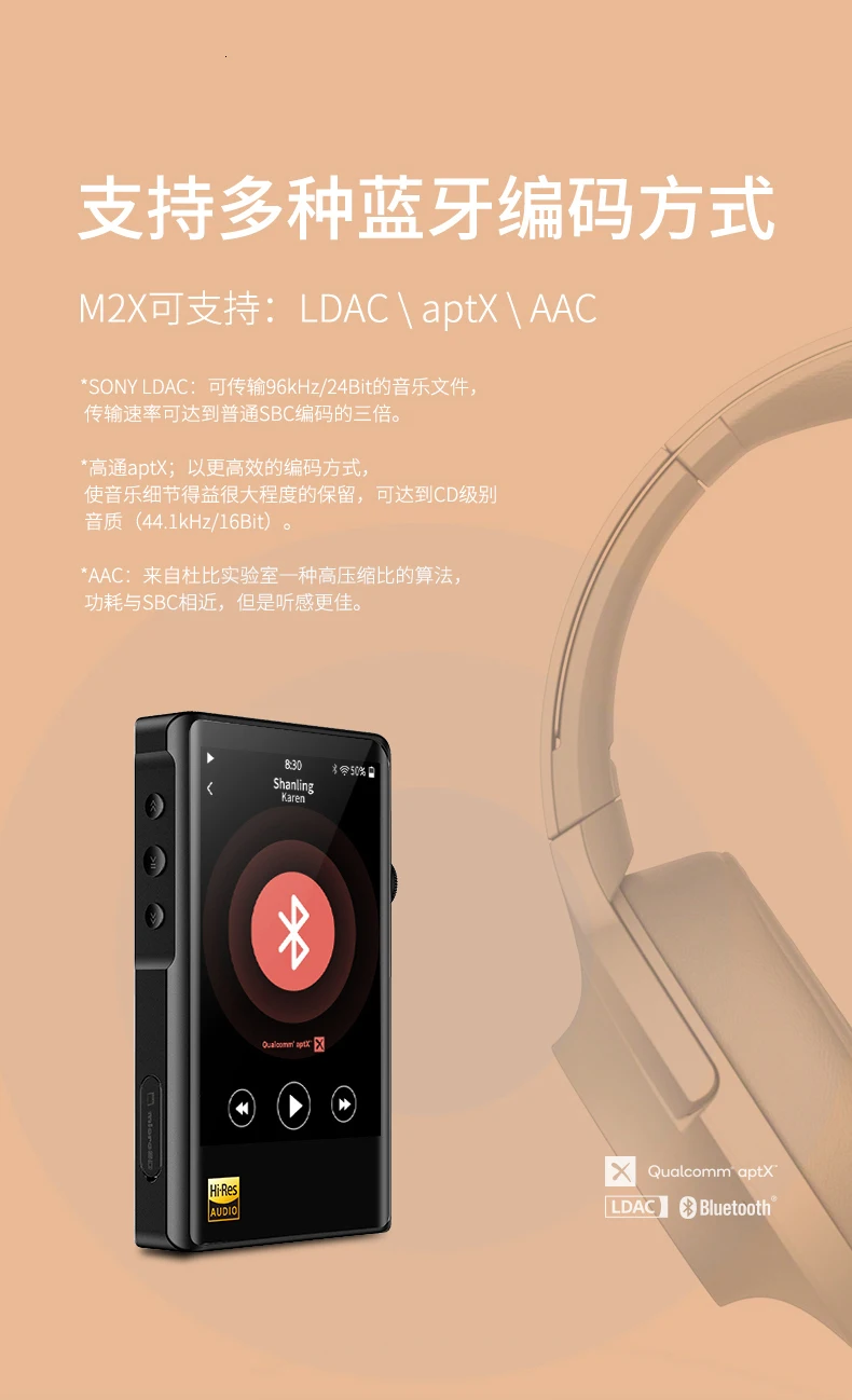 Портативный Shanling M2X AK4490EN Hi-Res музыкальный плеер Bluetooth Apt-X плеер мини DAP DSD без потерь маленький плеер HIFI MP3