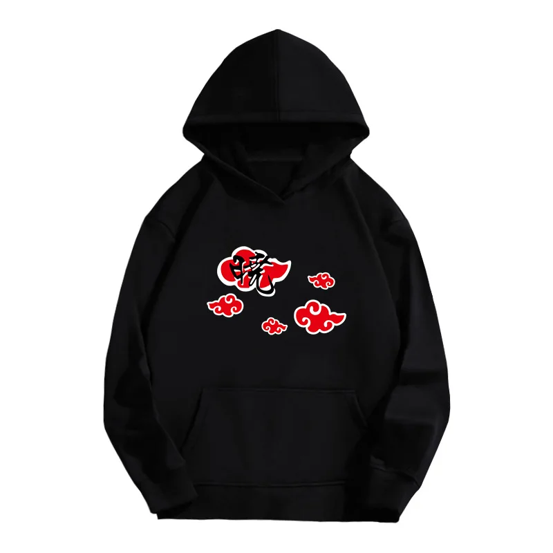 Какаси Cos из аниме Наруто Повседневный свитер с капюшоном и периферийным принтом