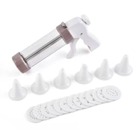 20 pcs cookie press set with cake cream decorating syringe baking pastry nozzle cupcake icing piping tips tool