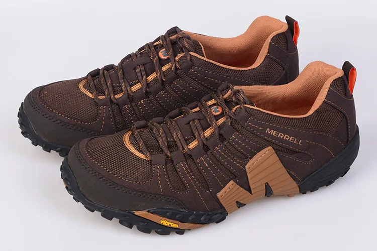Оригинальный Меррелл Для мужчин с сеточной подкладкой Кожа Спорт на открытом